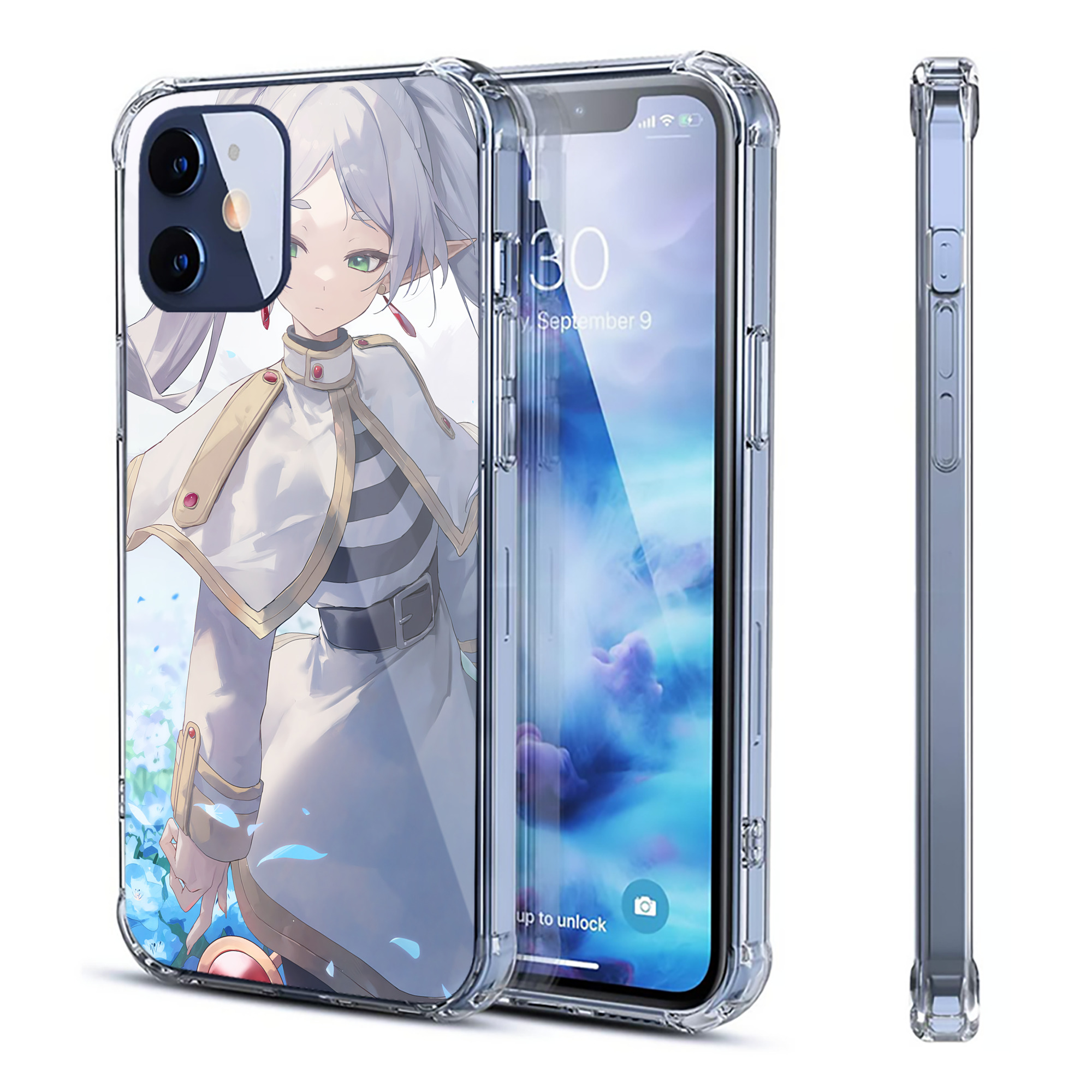 （画像用） 葬送のフリーレン Frieren 【iPhone 12シリーズ対応】透明スマホケース（クリアソフトケース）
